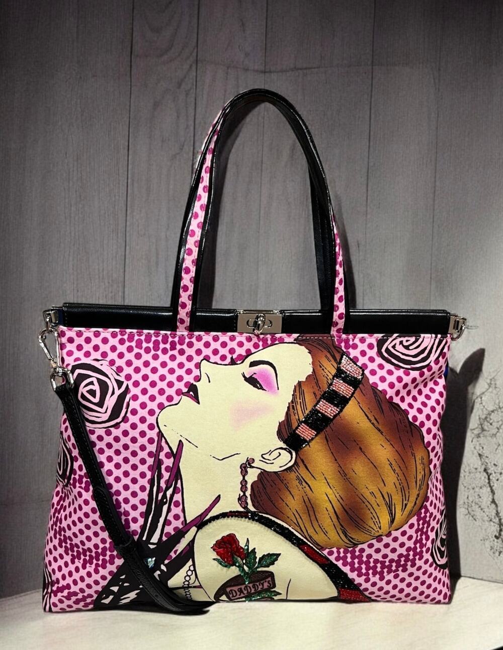 Y2K Isabella Fiore Daddy’s Girl Sequined Tote Bag